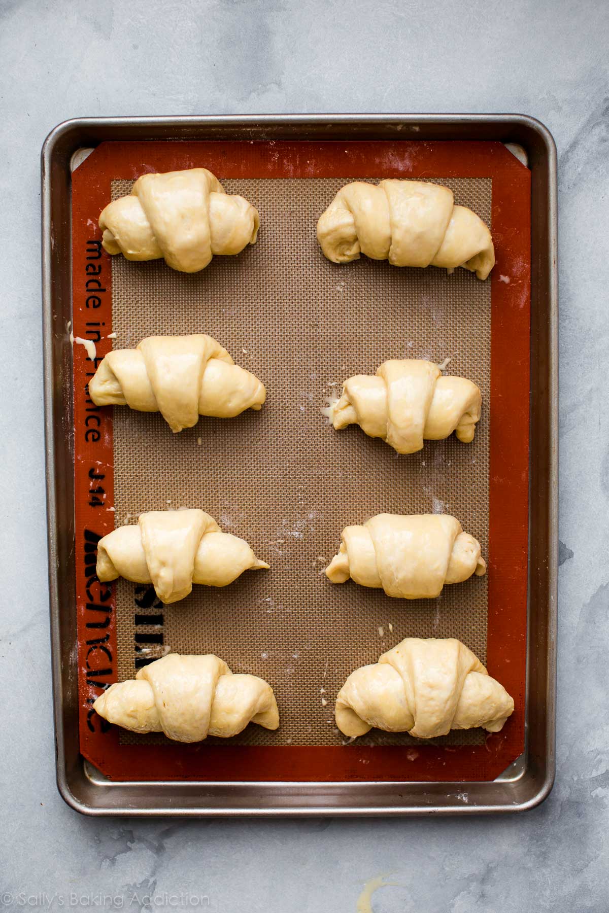 photo of croissant preparation