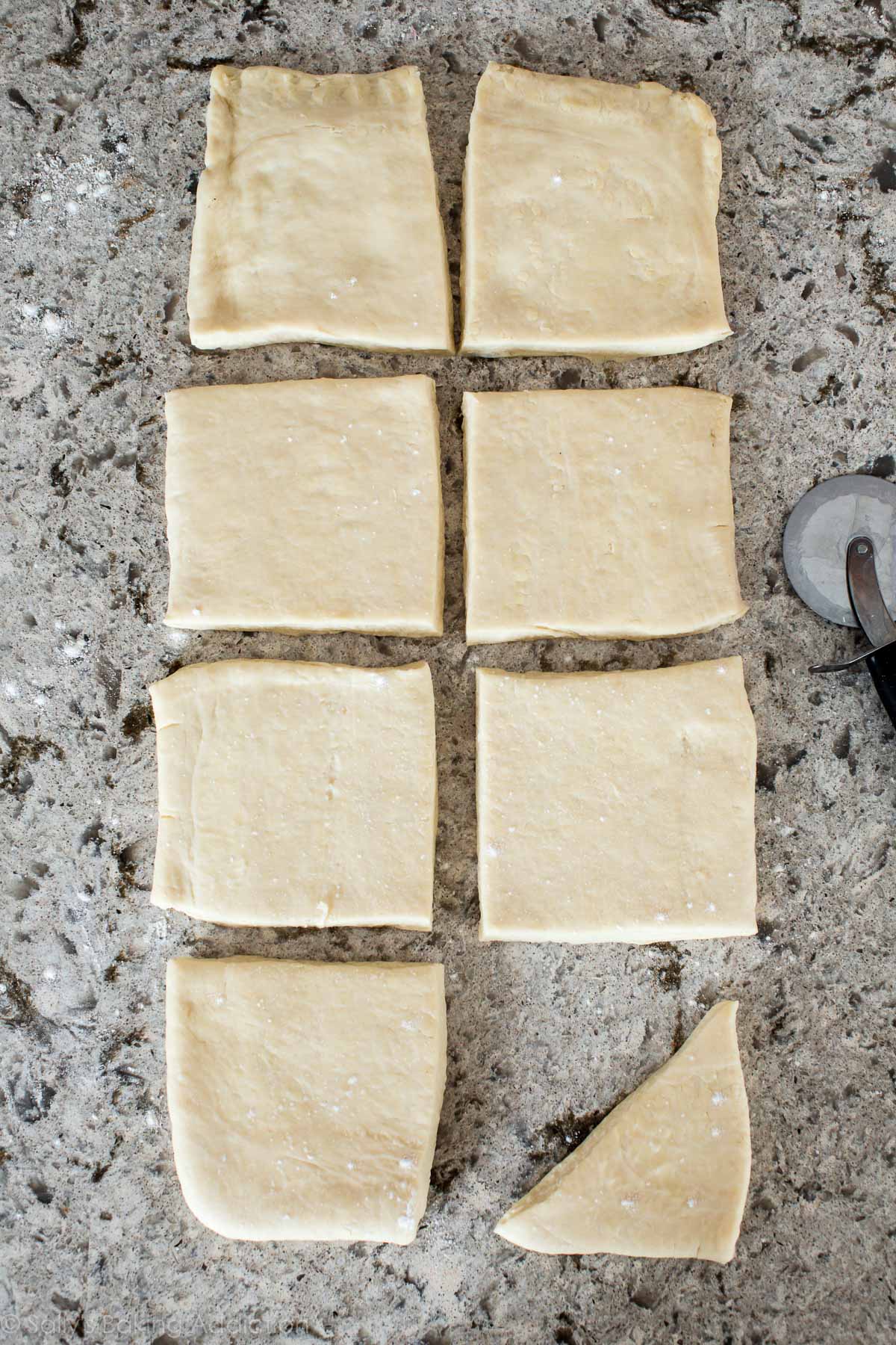 photo of croissant preparation